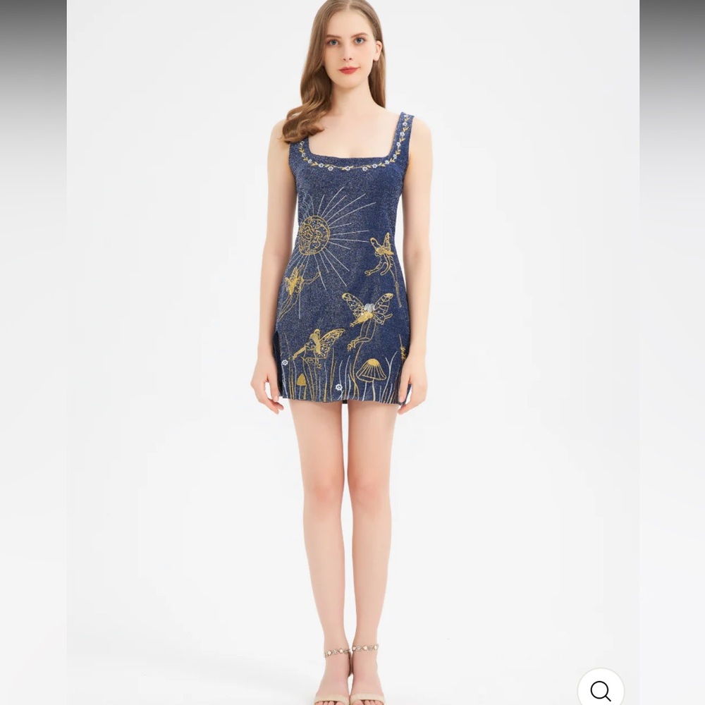 NWOT blue sparkle fairy dress